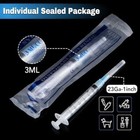 100 Pack 3ml Syringes With Needle-23ga 1 Inch Needle With Luer Lock  Individuall