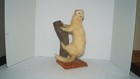Wall Or Desktop Mounted Taxidermy Rare Albino Mink On Habitat Wood Log - Nice 