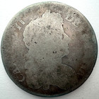 1600s Charles Ii English Crown Nd Worn Love Token Fhc  925 Silver 38mm