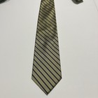 Brooks Brothers Men s Silk Tie 346 Gold Blue Striped Woven Classic Designer