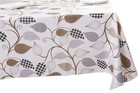 Heavy Duty Vinyl Tablecloth With Flannel Backing Waterproof Oil-proof Plastic Ta