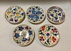 Lot Of Five  5  Turkish Kutahya Art Pottery Hand Painted 4 5    Dishes Plates