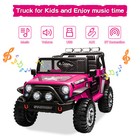 12v Electric Battery Kids Ride On Car Toy Jeep 2 Seater W  Remote Control   Mp3