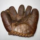 Vtg 40s Nokona Pro Model G33 Baseball Glove Split Finger Mitt Triple Tunnel Web