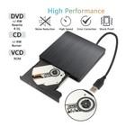 Slim Drive Disc Player External Dvd Burner Cd Rw Writer Laptop Desktop Usb 3 0