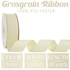 Ivory Grosgrain Ribbon 1 5 Inch 50 Yards Hair Bow Craft Sewing Scrapbooking