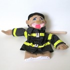 Melissa   Doug Rescue Puppet Value Pack Set Police Officer Firefighter 13  Tall