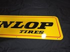 Larger Vintage Dunlop Tire Double Sided Sign 4ftx11 5ft Collectable Garage Decor