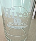 Hires R-j Root Beer Real Root Juices Syrup Line Soda Fountain  Glass Soda Glass