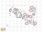Re217610 Spindle Knuckle Kit -right - Fits John Deere Tractors 2wd 5000 Series