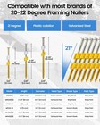 2000 Counts Meite 21 Degree Framing Nails Galvanized 2-3 8  To 3-1 2  Length