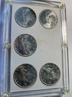 Canada  Silver 5  Types Of Dollars  1965  Proof   In Hard Frame