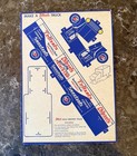 Rare Vintage Tritzels Pretzels Advertising Cardboard Truck Cut-out - Uncut 