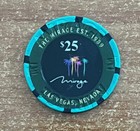 Obsolete Vintage Las Vegas - Mirage Established 1989 Casino Resort  25 Chip