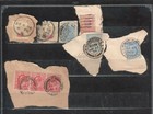England King Edward Vii 33 Stamps On 22 Pieces Cancels Dates Cities   2 Scans