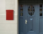 Architectural Mailboxes 2681r Marina Wall Mount Mailbox  Small  Red