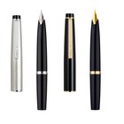 2 Pcs Jinhao 59 Fountain Pen Ef  F Nib   Converter  Mini Travel Pocket Pen 