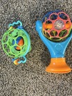 Oball Suction Cup Rattle Spinning Ball  Baby Toy   Frog Rings Kids Multicolor