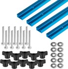 Powertec 71862 4 Pcs 36  Double-cut Profile Universal T-track 10pk T-track Knobs