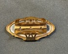 Vintage Lipstick Holder With Mirror Floral Design Gold Tone Beautiful 