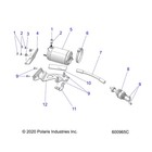 Polaris Starter Flex Shaft  For Snowmobile Models  Genuine Oem - 6230404