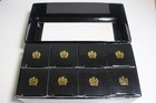 Set Of 8 Vintage Piaget Golf Balls - Playing Card Suit Stamped - Open Box