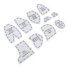 Memory Bear Template Ruler Set Acrylic Memory Bear Sewing Pattern Template Ruler