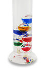 Zeckos Glass Galileo Thermometer With 11 Colored Floating Vessels