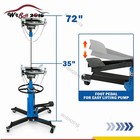 1660lbs 2 Stage Hydraulic 35-72  Transmission Jack W 360  swivel Wheel Lift Hoist