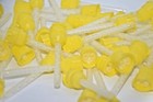 50 Pcs Temporary Cement T-mix Mixing Tips Dental Brown Yellow Tip Light Body