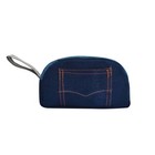 Aesthetic Denim Pencil Pouch For Students   Multipurpose Stationery Organizer