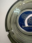 Landmark Casino Las Vegas Glass Ashtray Blue Logo Round 4    Vintage