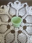 Vintage Jadeite Glass Eyewash Cup Green Jadite Eye Bath Pedestal Cup