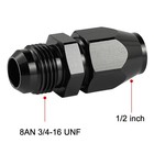 Evil Energy 8an Male To 1 2  Hardline Compression Fitting 1 2  Black 