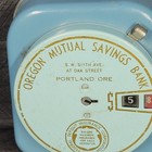 Vintage Add-a-coin Self Registering Coin Bank Oregon Mutual Savings Works W  Key