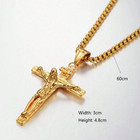Jesus Crucifix Cross Pendant Sterling Silver 925 Necklace Chain Men Women Usa 