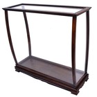 Old Modern Handicrafts Display Case For Midsize Tall Ship Classic Brown