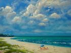 Oil Painting Original Florida Highwaymen Like Art Impressionist Sun Max Cole 9kl