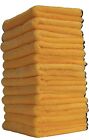 Pack Of 6 Professional Grade Premium Microfiber Towel  Gold 16   x16    Car Detail