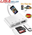 4 In 1 Usb Camera Connection Micro Sd Tf Card Reader Adapter For Ipad Iphone Ios