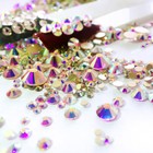Non Hotfix Flatback Ab Crystal Rhinestones Glass 3d Nail Art Strass Decoration