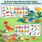 Jurafizz Dinosaur Bath Bombs For Kids With Surprise Inside  20 Pack Natural Dino