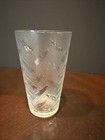 2244  Vintage Coca Cola Glass  Etched Heavy Glass Tumbler 20 Oz Coke Nice 