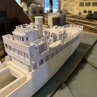 Ho Scale Ss Venture Steam Boat  Unpainted Version Cargo Ship  26   x4