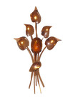 Vintage Sterling Silver Pin Brooch Gold Tone W  Stone By Jordan