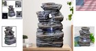Led Indoor Water Fountain With Relaxing Cascading Tiers