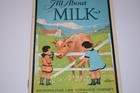 Vtg 1927  all About Milk  Metropolitan Life Insurance Pamphlet Dairy Cow Farm Ad
