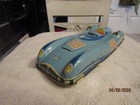 Vintage Western Germany Friction Drive Car Jaguar Mercedes 11  Tin Racer 18 50s