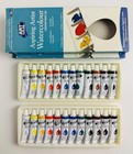 Vintage Aspiring Artist Watercolour Colour Paint Set   24 X 12ml Tubes    New  