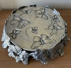2004 Arthur Court Butterfly Pedestal Cake Stand Aluminum  no Glass Dome 